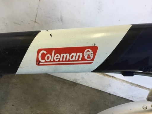 h-115△ 岐阜発/ Coleman/ コールマン/ 折りたたみ自転車/ 16インチ/ 変速なし/ 走行確認/ サドル破れあり/ タイヤ劣化あり/現状品/ R6.12/14 △