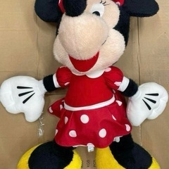 中古　ディズニー　ミニーマウス　ビック　ぬいぐるみ　マックスジャンボふわふわぬいぐるみの画像