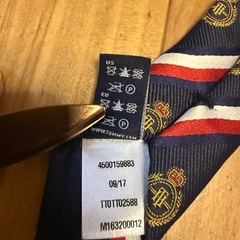 【美品】Tommy Hilfiger イタリア製 シルク100% ネクタイの画像