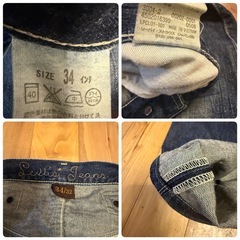 Levis W34 L32 202 リーバイス シンチバック 革パッチの画像