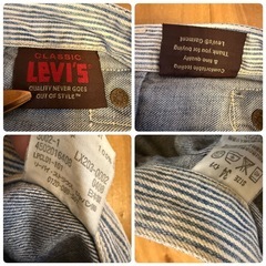 Levis W34 L32 203 リーバイス シンチバック 革パッチの画像
