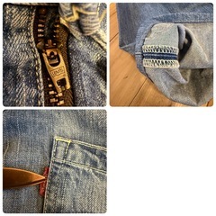 Levis W34 L32 203 リーバイス シンチバック 革パッチの画像