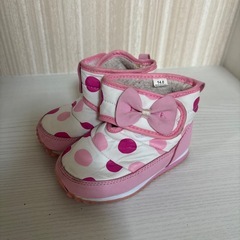 スノーブーツ　14センチ　女の子用の画像