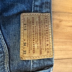 Levis W34 L32 213 リーバイス シンチバック 革パッチの画像