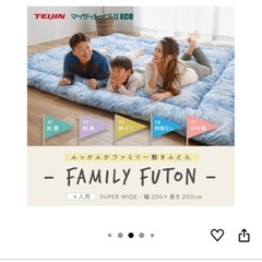 ファミリー布団4人用　防ダニ・抗菌・防臭・日本製の画像