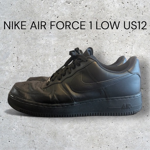 【美品】ナイキ エアフォース NIKE AIR FORCE 1 LOW 黒 30
