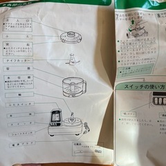 新品未使用！フードプロセッサーの画像