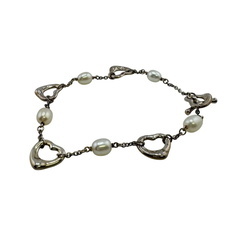 ティファニー TIFFANY&Co. ブレスレット オープンハート 5パール シルバーの画像