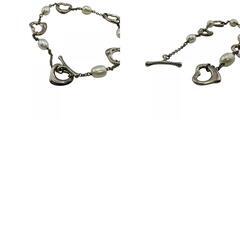 ティファニー TIFFANY&Co. ブレスレット オープンハート 5パール シルバーの画像