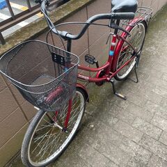 リサイクルショップどりーむ荒田店　No504 自転車　シティサイクル　２４インチ　ライト付き　小柄な方でも乗れる♪　シンプルで乗りやすい♪の画像