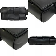 ボッテガヴェネタ BOTTEGAVENETA ボディバッグ カセット カセット ベルトバッグ 668572 ブラックの画像