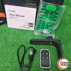 ✨CiGMAN　中古　CM-701　レーザーレベル　説明書・付属品付き✨うるま市田場✨の画像