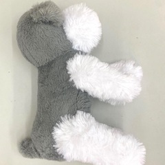 わんちゃん シュナウザー ぬいぐるみ 色 サイズ 違い ４個セットの画像
