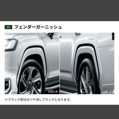 ランクル300 モデリスタフェンダーガーニッシュ 090プレシャスホワイトパール1台分 中古美品の画像