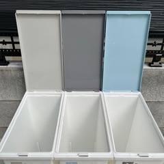 【お話中】ゴミ箱　3連の画像