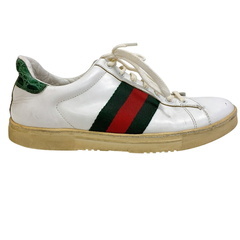 グッチ GUCCI 24.5㎝～25㎝ スニーカー シェリーライン ローカット 靴 39E 125375 ホワイトの画像