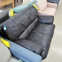 【ジャングルジャングル滋賀草津店】ジモティ来店特価!!　2人掛けソファー　ブラウン　J-2509112の画像