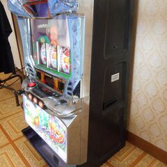 パチスロ実機 エレコ 緑ドン 花火の起源探求之巻 ドアキー 設定キー コイン不要機 オートベット機能付 家庭用100V 台キー 設定キーの画像