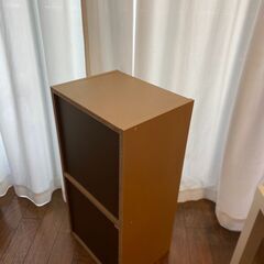 無印パルプボードボックス　２段の画像