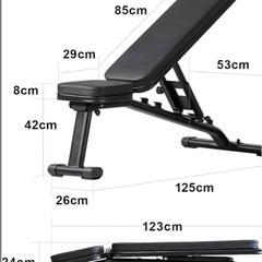美品✨ダンベル 10kg×2個セット ＋ トレーニングベンチ（Leading Edge）の画像