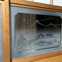 【1週間限定】昭和レトロ　ガラス障子の画像