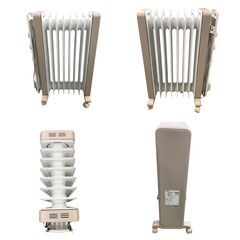 25R371 ジ6 DeLonghi デロンギ ヴェルティカルド オイルヒーター RHJ21F0812-WH 8枚フィン 取扱説明書付き 暖房機 中古品の画像