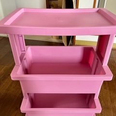 キャスター付き キッチン小物 収納ワゴンの画像