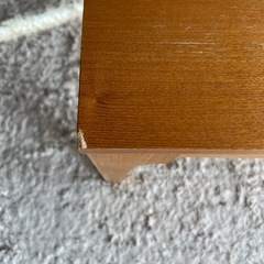 中古：引き出し付きローテーブル　/　明るいお部屋にピッタリの画像