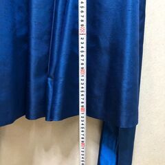 送料無料 子供ドレス 110cm ブルー 発表会 結婚式 フォーマル ピアノ演奏会 ロング丈 ストーン 肩花飾り 【糸島市内 送料無料】48302-7の画像