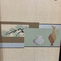 【1週間限定】昭和レトロ　襖4枚組　山水画の画像