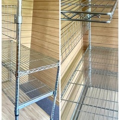 【受付停止お問い合わせありがとうございました】スチールラック　幅90 キッチン家電置き場やパソコンデスクに！の画像