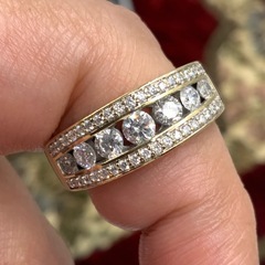 14K ダイヤモンドリング　 1.02ct 7g 約14.5号の画像
