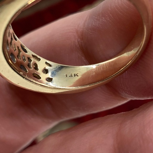 14K ダイヤモンドリング　 1.02ct 7g 約14.5号