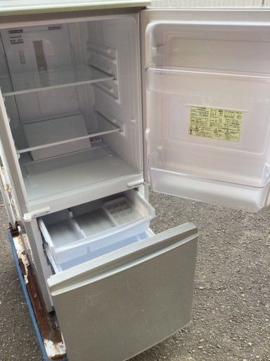 SHARP 中古　SJ-D14C-S ノンフロン冷凍冷蔵庫　引き取り限定