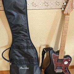 ほぼ新品、エレキギターと付属品の画像