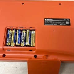 M【中古品】CASIO カシオ ミニキーボード SA-76 電池式 軽量 持ち運び可能 44鍵 鍵盤楽器　の画像
