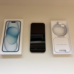 極美品！iPhone15 128GB simフリー ブルー(Apple純正品)の画像