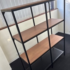 【0円】IKEA イケア シェルフユニット ブラック 100x136cmの画像