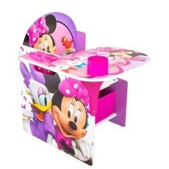 デルタ ディズニー ミニーマウス 一体型 チェアーデスク 女の子 3歳から テーブル イス セット Delta t　 [並行輸入品]の画像