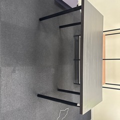 【0円】IKEA イケア デスク ブラック 120cm 2台の画像