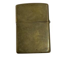 170590 現状品 ZIPPO ジッポ オイルライター 真鍮 ヴィンテージ イタリック体 [1000023021098]の画像