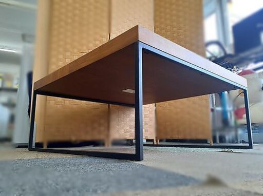 札幌【Francfranc STARE コーヒーテーブル 850】ウォールナット材 突板 スクエア ローテーブル センターテーブル フ