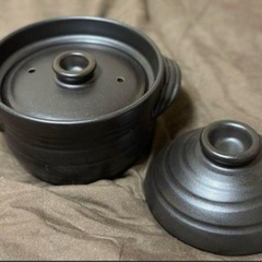 華月 ごはん土鍋 万古焼 大黒窯 二重蓋 2合炊きの画像