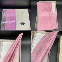 N339　帯締め 帯揚げ セット ピンク 着物 和装小物 未使用保管品の画像