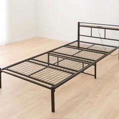 【美品】ニトリシングルパイプベッドの画像