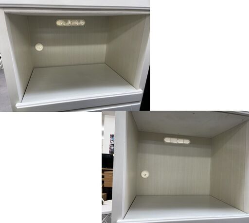 ニトリ レンジボード コルテ2 幅約60ｃｍ 食器棚 ホワイト 白 レンジ台 家具  札幌市手稲区