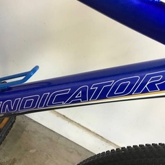 h-120岐阜発　INDICATOR/マウンテンバイク/26インチ/3×7段変速/走行確認/防犯登録あり/サドルひび割れあり/キズ、錆あり/現状品　　R610/19の画像