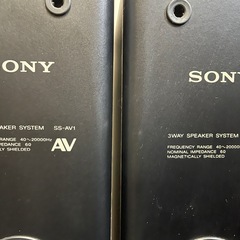 SONY ソニー　SS-AV1 ペアスピーカー オーディオ機器 音響機器 ソニー SONY ペア　キズあり　稼働OKの画像