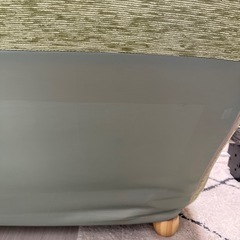 ソファ　2名掛け　緑　リクライニングの画像