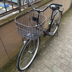 リサイクルショップどりーむ荒田店　No505 自転車　シティサイクル　２６インチ　LEDライト付き♪　状態良好♪ チェーンフルカバーで長持ち♪の画像